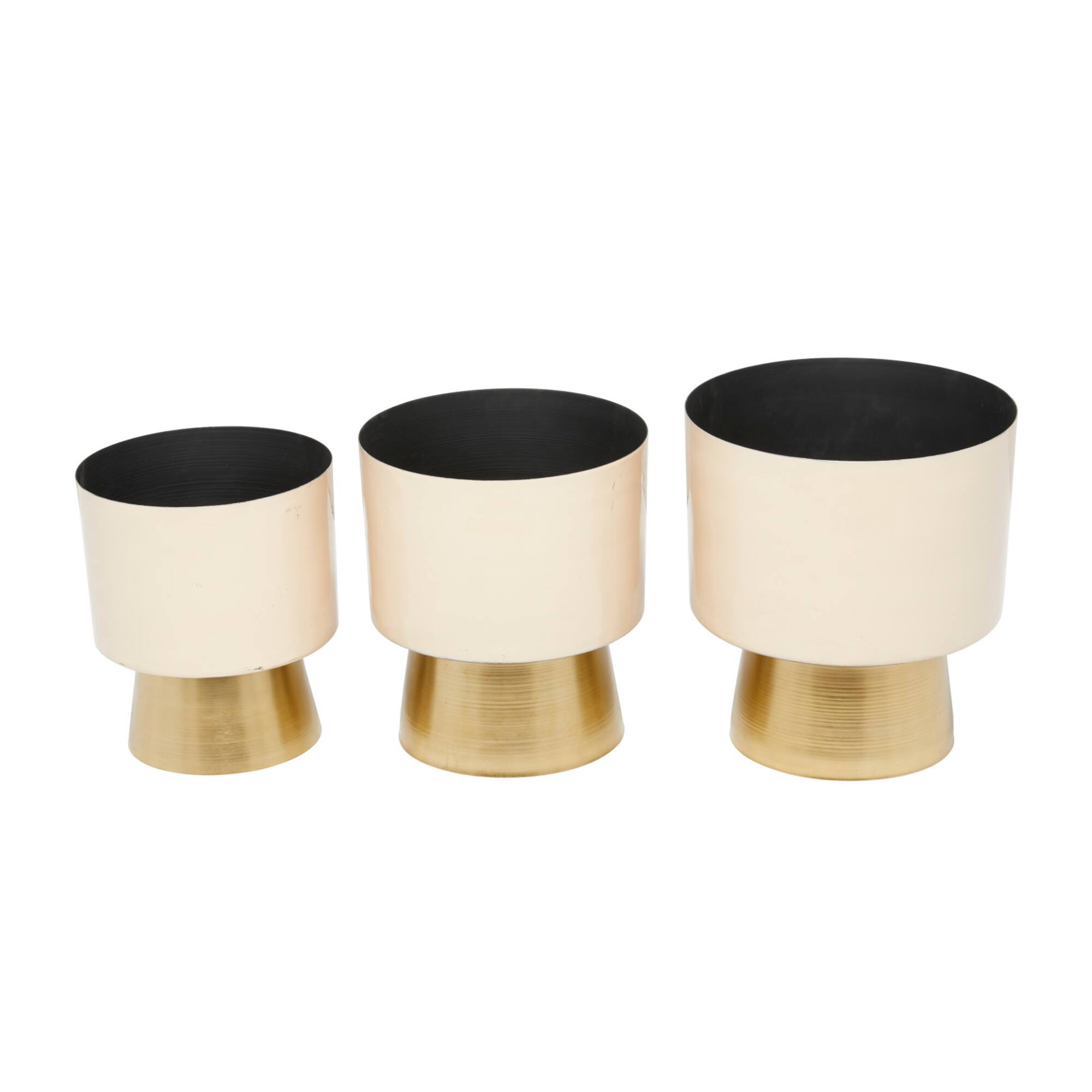 Cream Modern Planter, Set of 3" 11", 10", 9"